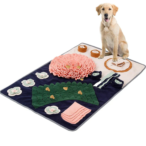 TG-TOY03055 Round Animal Face Pattern Pet Snuffle Mat Interactive