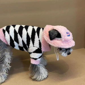 Pup-tastic Pinkky Warm Retro Autumn/Winter Dogs Sweatshirt