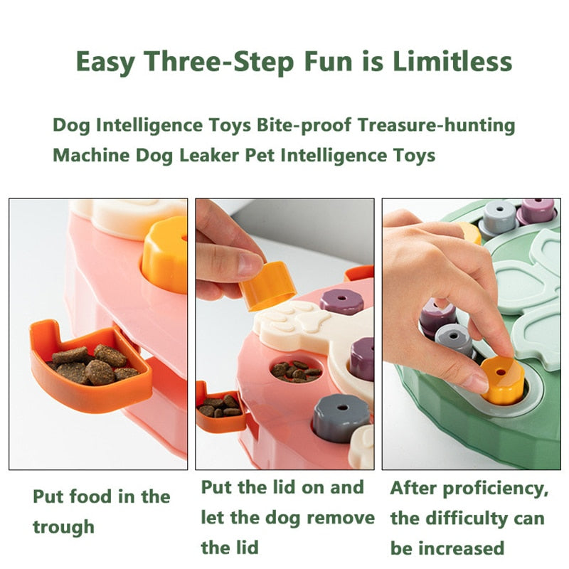 SmartyChew Interactive Delights Puppy Dog Puzzle IQ Toy