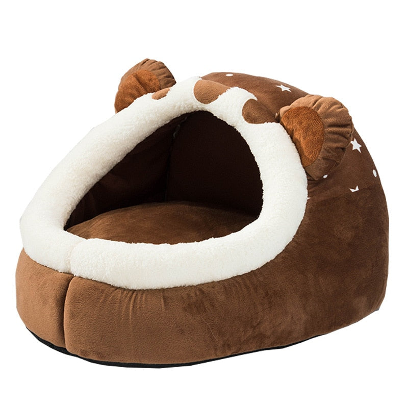 Mutts Motel Cute Cozy Pupcave Tent Dog/Cat Comfy Bed