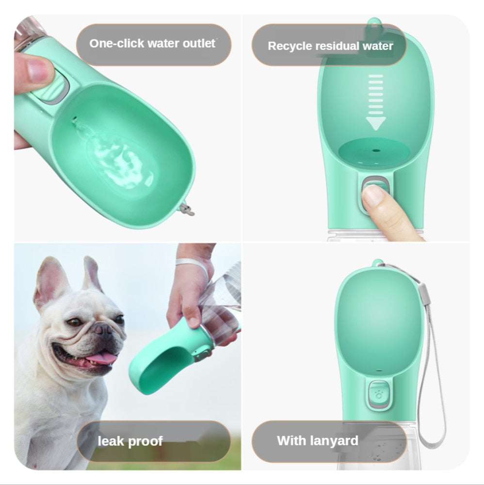 Drinking Everywhere Travel Dog Walking Easy to Use Smart Portable Water Bottle