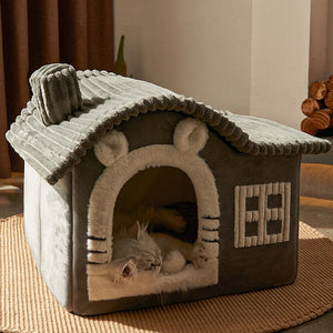 Cute Winter Igloo Fleece Warm House Bed Pet House For Small Dogs,Puppy