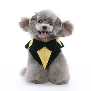 Finn Notch Lapels Dog Tuxedo Formal Waistcoat Vest Outfit Wedding Attire