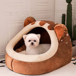 Mutts Motel Cute Cozy Pupcave Tent Dog/Cat Comfy Bed