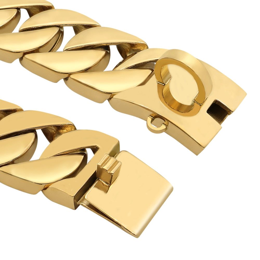 gold cuban chain dog collar gold cuban link chain for dogs  puppy cuban link