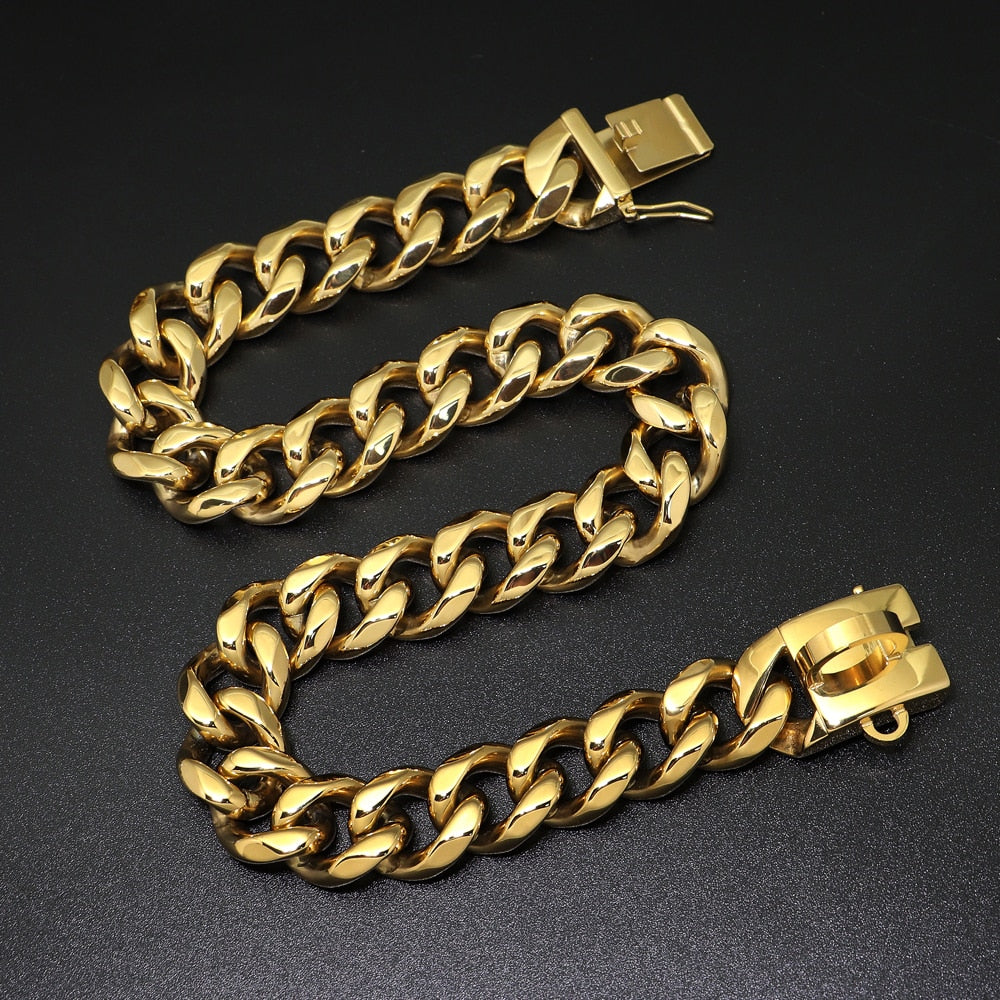 Miami Gold Dog Cuban Link Collar